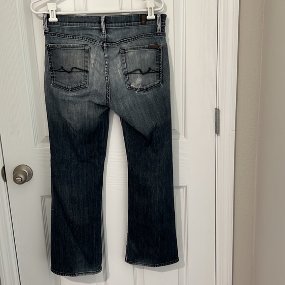 7 for all mankind women’s bootcut destroyed jeans - Picture 3 of 6